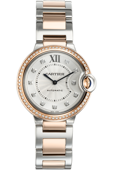 Ballon Bleu Rose Gold and Stainless Steel Automatic