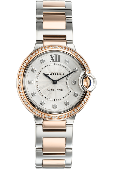 Ballon Bleu Rose Gold and Stainless Steel Automatic