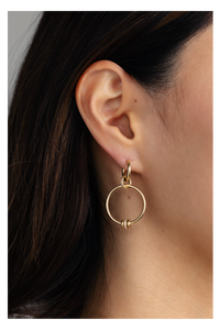 Asha Pav&eacute; Hoop Earrings