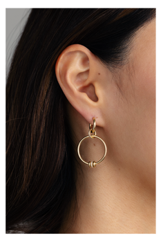 Asha Pav&eacute; Hoop Earrings