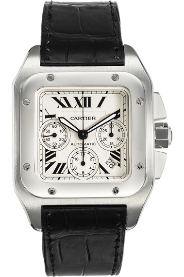 Santos 100 Chronograph Stainless Steel Automatic