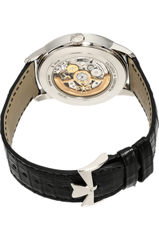 Patrimony Moon Phase Retrograde Date White Gold Automatic