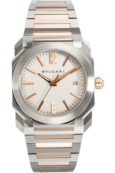 Octo Solotempo Rose Gold and Stainless Steel Automatic