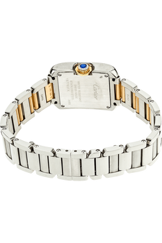 Tank Anglaise Yellow Gold and Stainless Steel Quartz