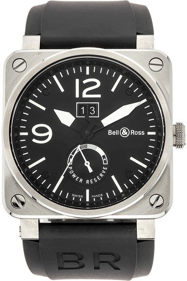 BR 03-90 Grande Date Reserve de Marche Stainless Steel Automatic