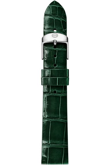 18MM Green Thin Alligator Strap