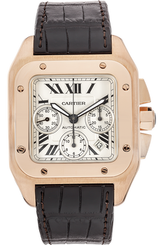 Santos 100 Chronograph Rose Gold Automatic