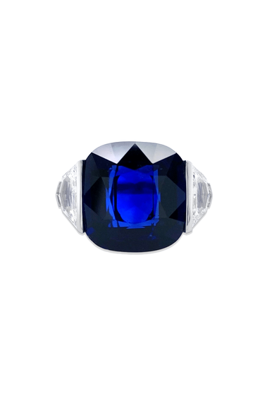 Cushion Cut Sapphire Ring