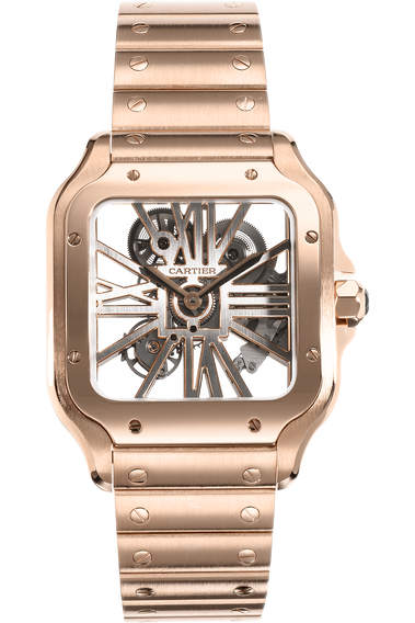 Santos Skeleton Rose Gold Manual
