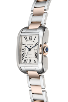 Tank Anglaise Rose Gold and Stainless Steel Automatic