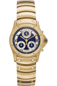 Santos Ronde Chronograph Yellow Gold Quartz