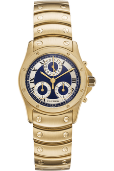 Santos Ronde Chronograph Yellow Gold Quartz