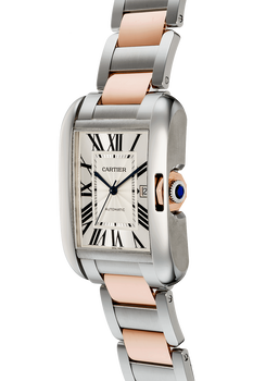 Tank Anglaise XL Rose Gold and Stainless Steel Automatic