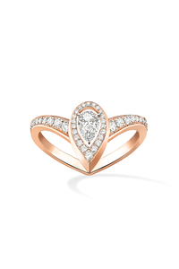 Fiery Ring 0.10CT in Pink Gold