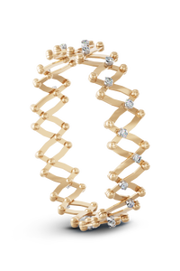 Serafino 1492 Ring Bracelet in Pink and White Gold
