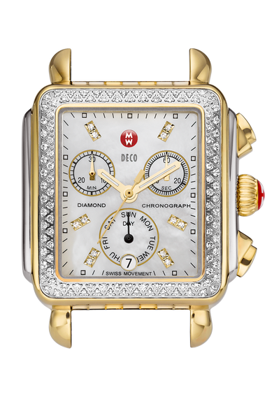 Michele watch sale diamond bezel