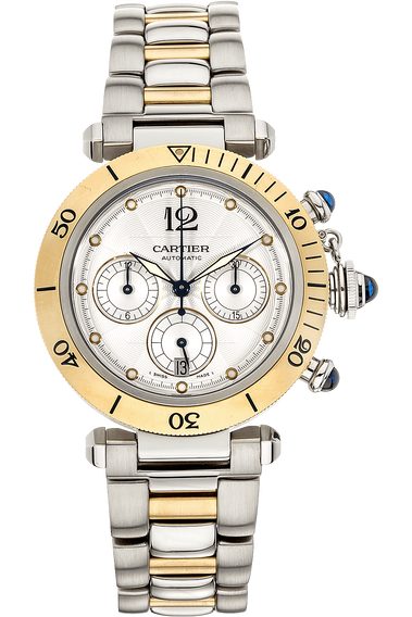 Pasha Chronograph Yellow Gold and Stainless Steel Automatic