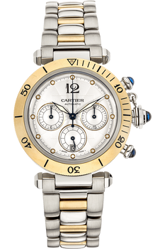 Pasha Chronograph Yellow Gold and Stainless Steel Automatic
