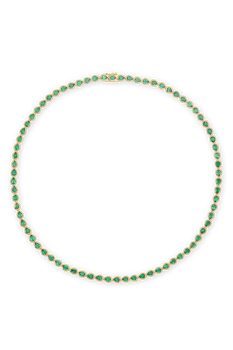 Bezeled Emerald Choker