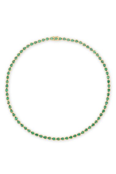 Bezeled Emerald Choker