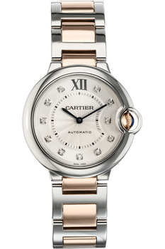Ballon Bleu Rose Gold and Stainless Steel Automatic