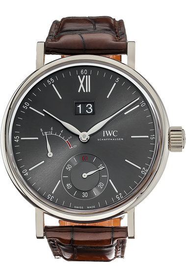 Pre Owned IWC Schaffhausen Portofino Hand Wound Big Date White Gold Manual