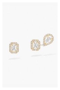 My Twin 1+2 Earrings in Yellow Gold