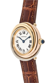 Trinity White Gold, Rose Gold and Yellow Gold Quartz