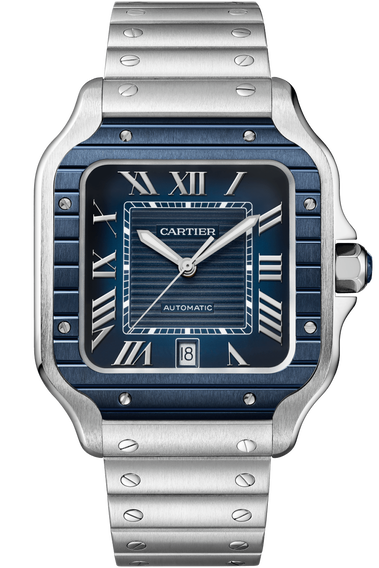 Santos de cartier watch large model sale