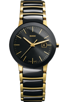 Rado Centrix Small Yellow SS Brac Black Dial (R30930152)