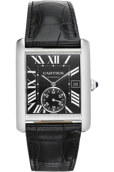 Cartier watch black face hotsell