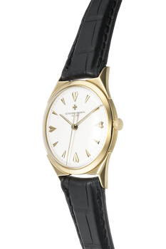 Round Circa 1950&#39;s Yellow Gold Manual