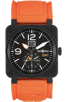 BR 03-51 GMT Carbon PVD Stainless Steel Automatic