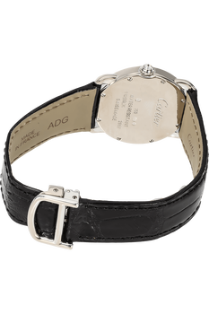 Ronde Louis Cartier White Gold Quartz