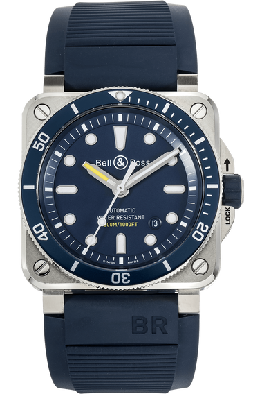 Pre Owned Bell Ross BR 03 92 Diver Blue BR0392 D