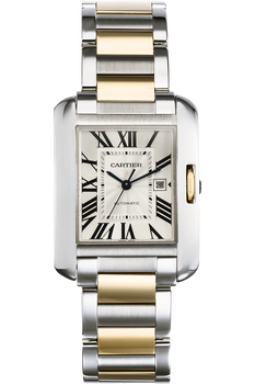 Tank Anglaise Yellow Gold and Stainless Steel Automatic