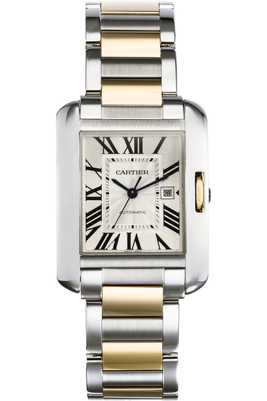 Tank Anglaise Yellow Gold and Stainless Steel Automatic