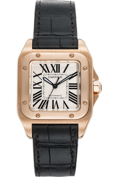 Santos 100 Rose Gold Automatic