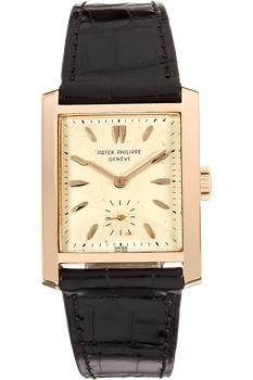 Rectangle Reference 2530 Circa 1950s Rose Gold Manual