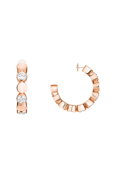 D-Vibes Hoops in Pink Gold