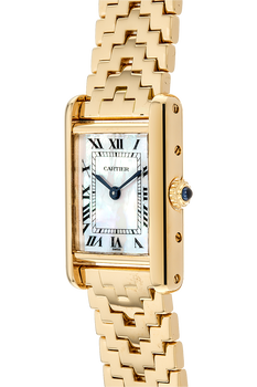 Tank LC Pyramid Yellow Gold Quartz