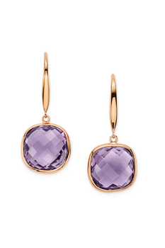Color Drops Amethyst Earrings