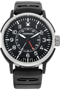 TNY 44mm Aviator GMT DLC Stainless Steel Automatic