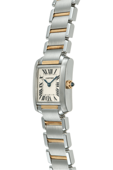 Tank Francaise Yellow Gold and Stainless Steel Quartz