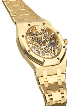 Royal Oak &quot;Jumbo&quot; Extra-Thin Openworked Yellow Gold Automatic