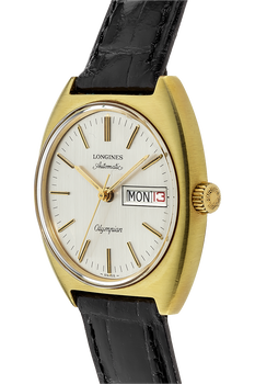 Olympian Circa 1970s Yellow Gold-Plated and Stainless Steel