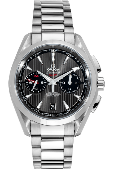 Aqua Terra Co-Axial GMT Chronograph Stainless Steel Automatic