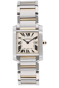 Tank Francaise Yellow Gold and Stainless Steel Quartz