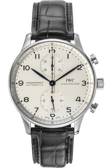 Pre Owned IWC Schaffhausen Portuguese Chronograph Stainless Steel Automatic