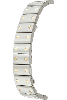 Santos Galbee Yellow Gold and Stainless Steel Automatic